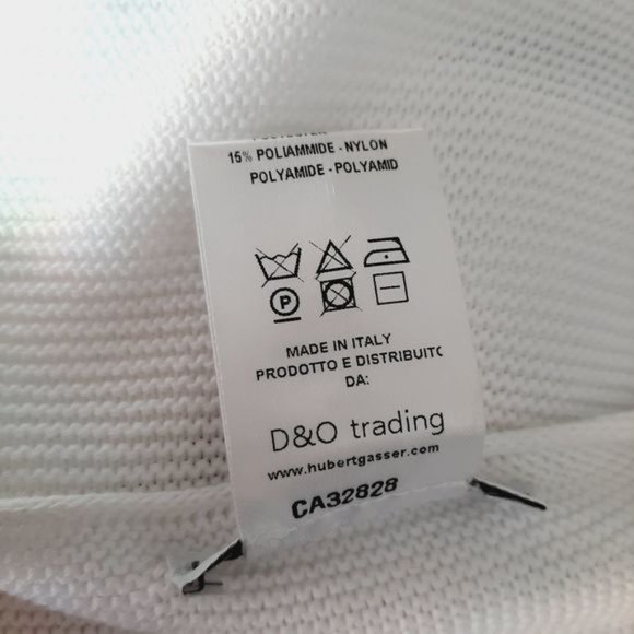 HUBERT GASSER Italy Colorblock Knit Sleeveless Shell B&W Sz L Flawed - Picture 10 of 12